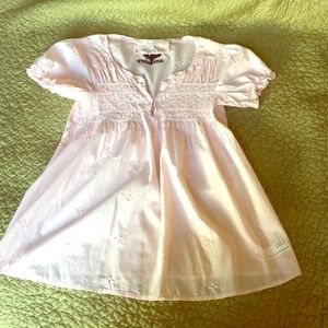 Anthropologie Odd Molly pink embroidered top